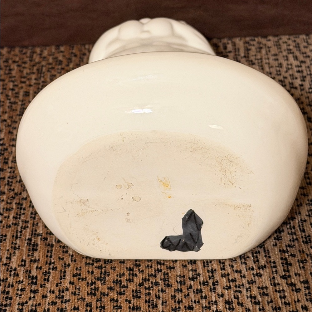 Vintage. Elegant White/Cream Cat Shaped Ceramic Incense or Soap Holder. 10” - Picture 6 of 7